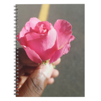 バラ花螺旋写真ノート ノートブック