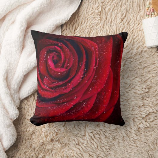 バラ花露 クッション (ブランケット)