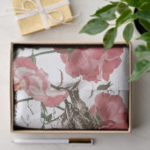 バラ花鳥はがきフランスのスクリプトの切り離し 薄葉紙 (ギフト)