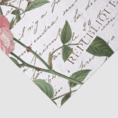 バラ花鳥はがきフランスのスクリプトの切り離し 薄葉紙 (詳細)