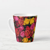 バラ花 カフェラテマグ (左アングル)