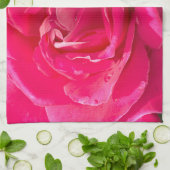 バラ花 キッチンタオル (折り畳み)