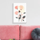 バラ花 キャンバスプリント (インサイチュ (リビング))