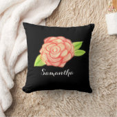 バラ花 クッション (ブランケット)