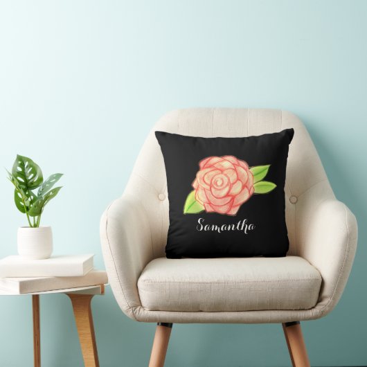 バラ花 クッション (椅子)