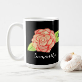 バラ花 コーヒーマグカップ
