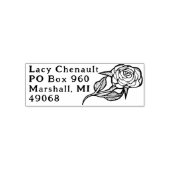 バラ花 セルフインキングスタンプ (デザイン)