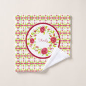 バラ花 バスタオルセット (ウォッシュタオル)