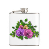 バラ花 フラスク (正面)