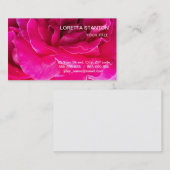 バラ花 名刺 (正面/裏面)