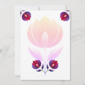 バラ花 招待状 (正面)