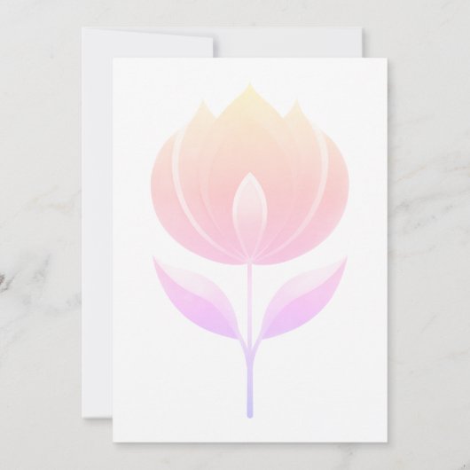 バラ花 招待状 (裏面)