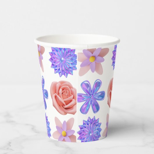 バラ花 紙コップ (右)