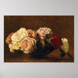 バラ花Still 絵を描 Life's ポスター