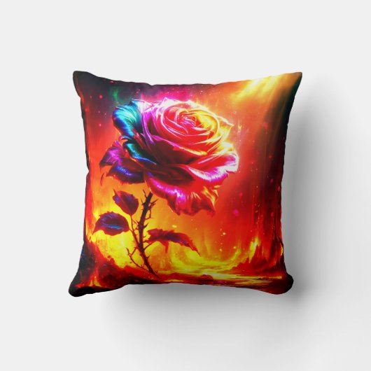 バラ芸術 クッション (裏面)