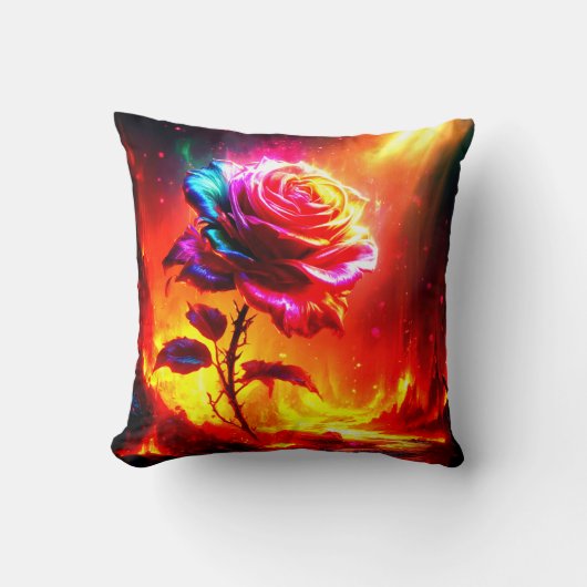 バラ芸術 クッション (正面)