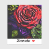 バラ芸術 シール (シート)