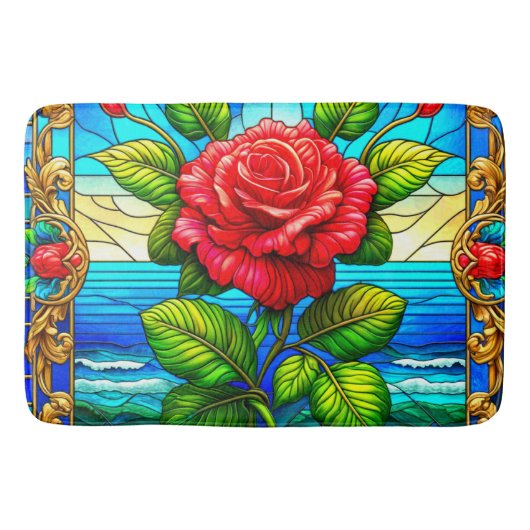 バラ芸術 バスマット (正面)