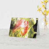 バラ芽 カード (黄色い花)