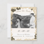 バラ華美は日付カードを保存 セーブザデート (正面)