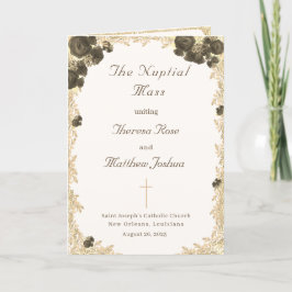 バラ華美カトリック結婚式 プログラム