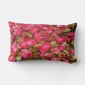 バラ落ちた花びら腰枕 ランバークッション (裏面)
