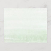 バラ葉金ゴールドグリーンリーエレガントアドバイスカード (裏面)