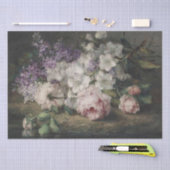 バラ薄紫アザレアフラワーフローラデクページファインアート 薄葉紙 (クラフト)