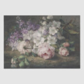 バラ薄紫アザレアフラワーフローラデクページファインアート 薄葉紙 (正面)