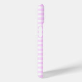バラ薄紫チェックモノグラムiPhoneケース垂直 Case-Mate iPhoneケース (裏面 / 右)