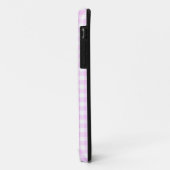 バラ薄紫モノグラムチェックiPhoneケース垂直 Case-Mate iPhoneケース (裏面/左)