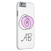 バラ薄紫モノグラムiPhoneケース Case-Mate iPhoneケース (裏面/右)