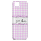 バラ薄紫'名前'チェックされたiPhoneケース垂直 Case-Mate iPhoneケース (裏面/右)