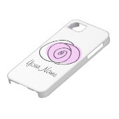 バラ薄紫'名前' iPhoneケース Case-Mate iPhoneケース (下部)