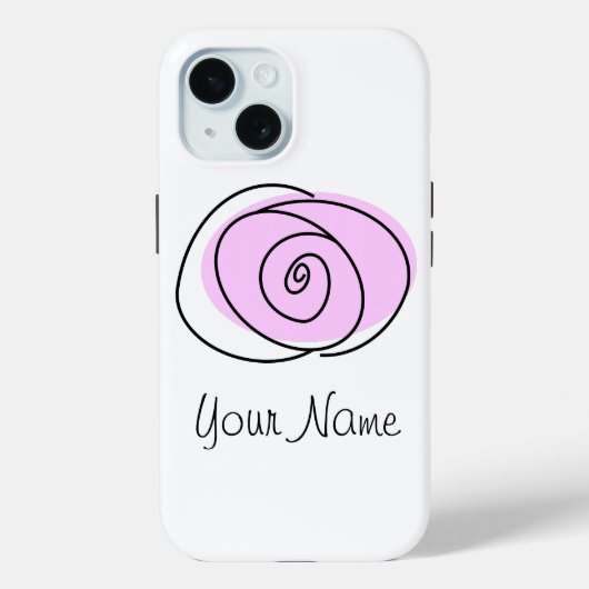 バラ薄紫'名前' iPhoneケース Case-Mate iPhoneケース (裏面)