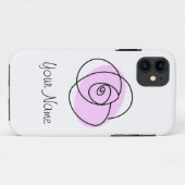 バラ薄紫'名前' iPhoneケース Case-Mate iPhoneケース (裏面(横))