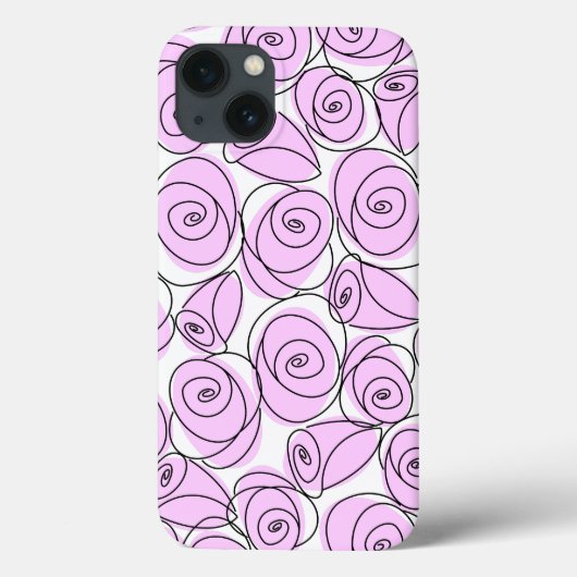 バラ薄紫iPhoneケース Case-Mate iPhoneケース (裏面)