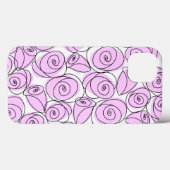 バラ薄紫iPhoneケース Case-Mate iPhoneケース (裏面 (横))
