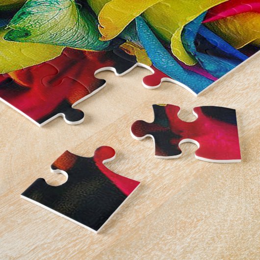 バラ虹 ジグソーパズル (側面)