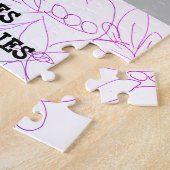 バラ蝶と虹ビヴィヴィッド ジグソーパズル (側面)