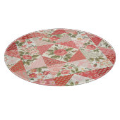 バラ蝶シームレスパッチワーク カッティングボード (角)