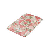 バラ蝶シームレスパッチワーク バスマット (アングル)