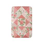 バラ蝶シームレスパッチワーク バスマット (正面縦)