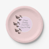 バラ蝶 ペーパープレート (正面)