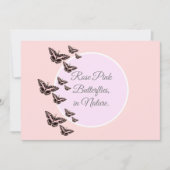 バラ蝶 招待状 (正面)