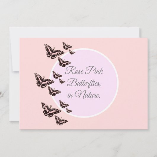 バラ蝶 招待状 (正面)