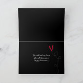 バラ記念日を持つ氷ハートの炎 シーズンカード (内部)