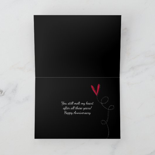 バラ記念日を持つ氷ハートの炎 シーズンカード (内部)