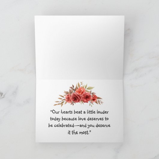 バラ記念日 カード (内部)