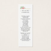 バラ記念詩祈りの言葉葬式しおり (裏面)